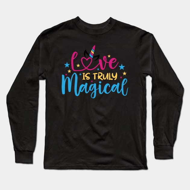 love is truly magical Long Sleeve T-Shirt by busines_night